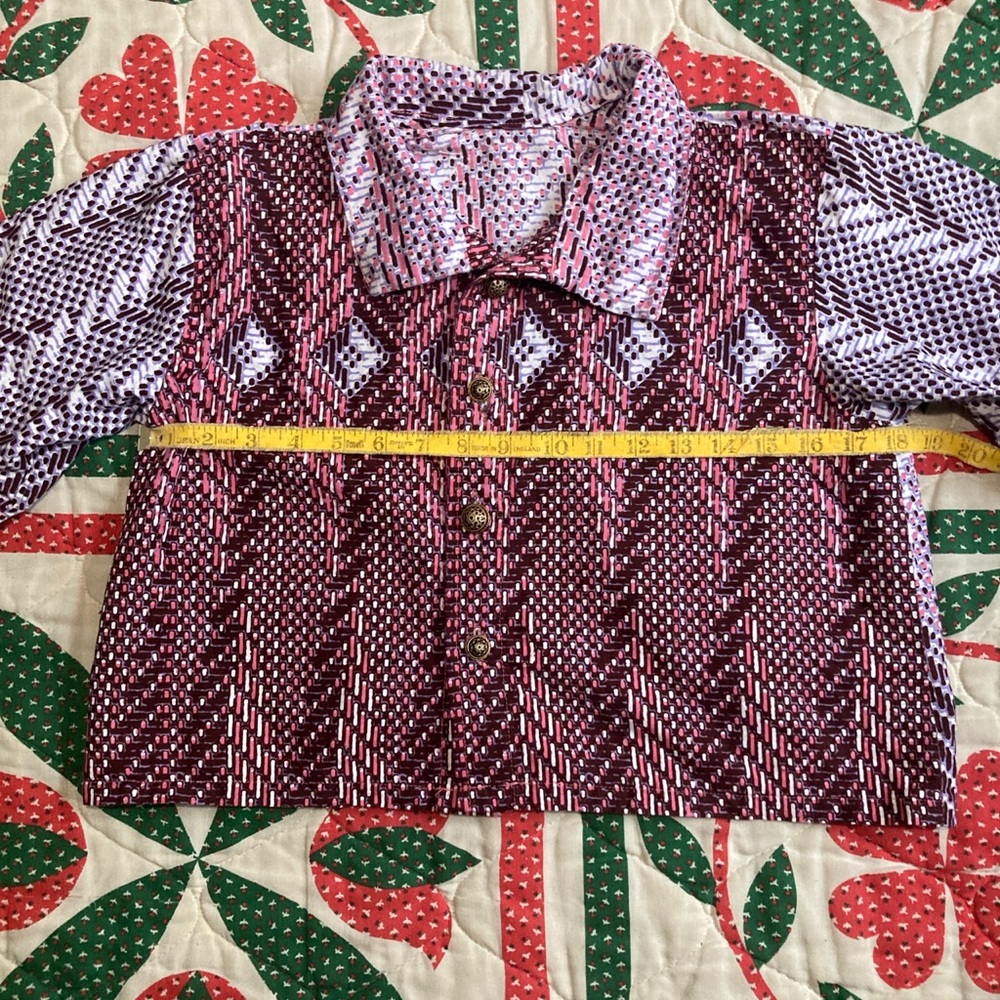 Handmade cropped button down - Picture 3 of 8